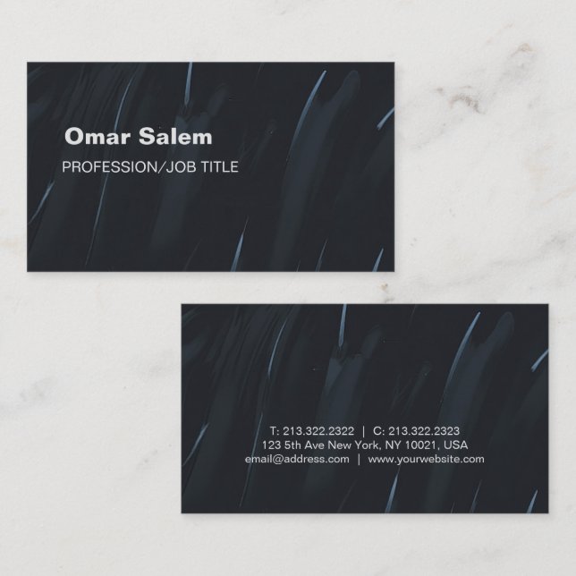 Cartão de visita elegante com ótimos toques (Frente/Verso)