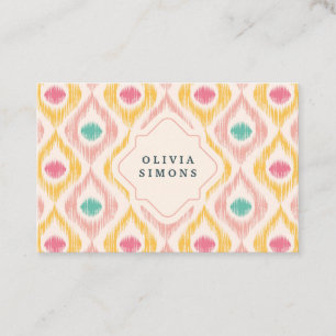 Cartão de visita elegante com teste padrão