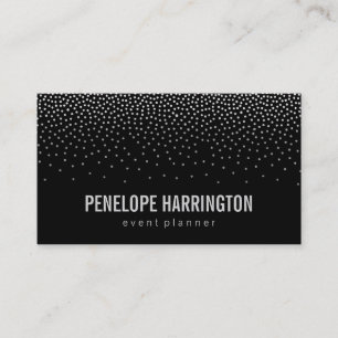 Cartão De Visita Elegante Confetti