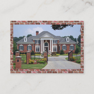 Cartão De Visita Elegante Construção/Cartão de visita de Imóveis