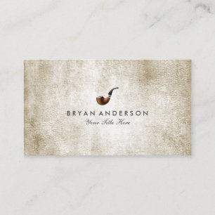 Cartão de visita elegante da tubulação de fumo