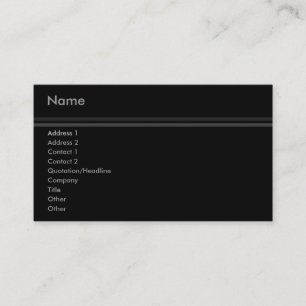 Cartão de visita elegante das listras
