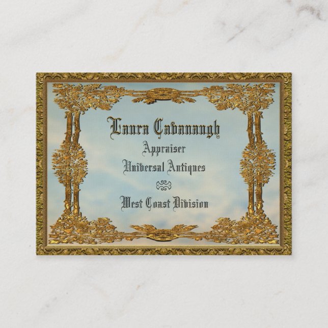 Cartão de visita elegante de Ella (Frente)