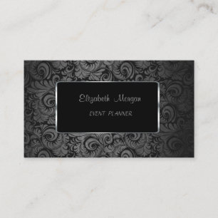 Cartão De Visita Elegante de luxo clássico, Damask