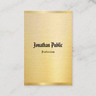 Cartão De Visita Elegante de Modelo de Vintage de Texto Clássico D