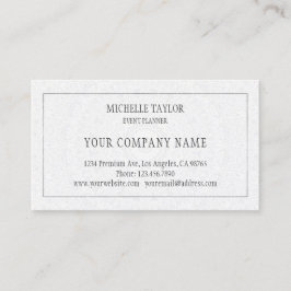 Cartão De Visita Elegante de prata branca de luxo, Mandala Professi