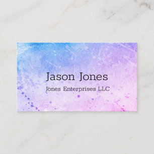 Cartão De Visita elegante design azul e roxo