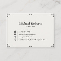 Cartão de Visita Elegante | Design Moderno 3.5" × 