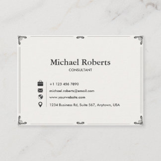 Cartão de Visita Elegante | Design Moderno 3.5" × 