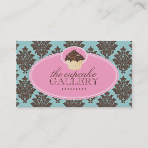 Cartão de visita elegante do cupcake