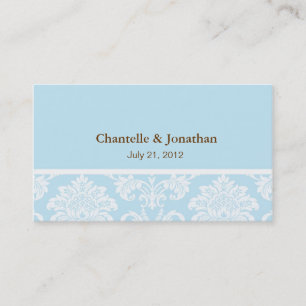 Cartão de visita elegante do damasco