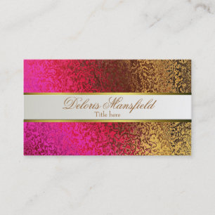 Cartão de visita elegante do olhar da folha