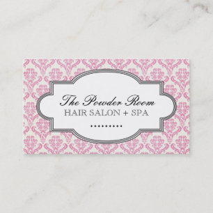 Cartão de visita elegante do salão de beleza e dos
