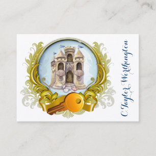 Cartão de visita elegante dos bens imobiliários 