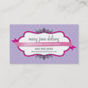 CARTÃO DE VISITA elegante e corajoso fuschia rosa 