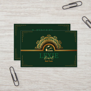 Cartão De Visita Elegante e Sofisticada Fidelidade de Técnicas de U
