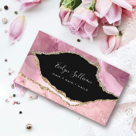 Cartão De Visita elegante embebido em água a preto