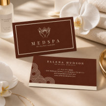 Elegante Esteticista de Salão de Spa em Terracota 