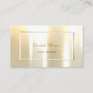 Cartão De Visita Elegante Glamouroso Brilhante, Ouro Falso