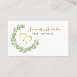 Cartão De Visita Elegante Greenery Wreath Eucalyptus