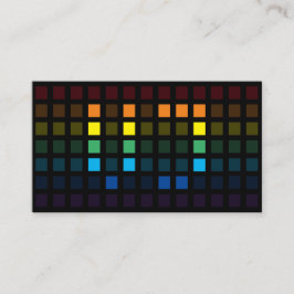 Cartão De Visita Elegante J arco-íris quadrou equalizador de música