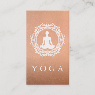 Cartão De Visita Elegante Logotipo Mandala Ioga Saúde da Curação