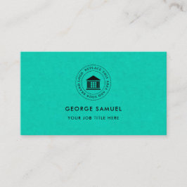 Cartão De Visita Elegante Logotipo Personalizado Minimalista Simple