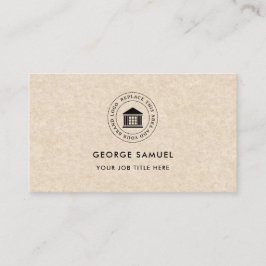 Cartão De Visita Elegante Logotipo Personalizado Minimalista Simple