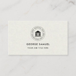 Cartão De Visita Elegante Logotipo Personalizado Minimalista Simple