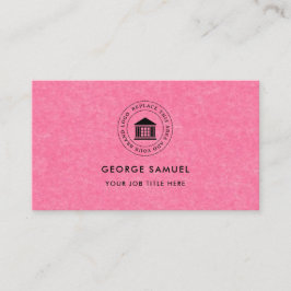 Cartão De Visita Elegante Logotipo Personalizado Minimalista Simple