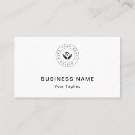 Cartão De Visita Elegante Logotipo Personalizado Moderno Minimalist