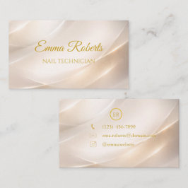 Cartão de Visita Elegante Luxo Dourado | Minimal M