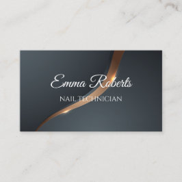 Cartão de Visita Elegante Luxo Dourado | Minimalis