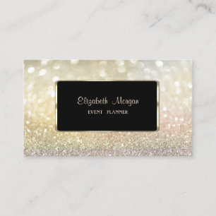 Cartão De Visita Elegante Luxo Moderno Estilo Bokeh