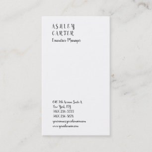 Cartão De Visita Elegante manuscrito impressionante gerente simples