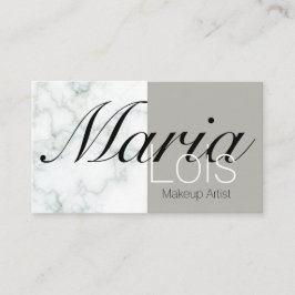 Cartão De Visita Elegante Marble - Dois Tone Makeup Artéria