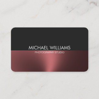 Cartão De Visita Elegante Metal Pulido Profesional