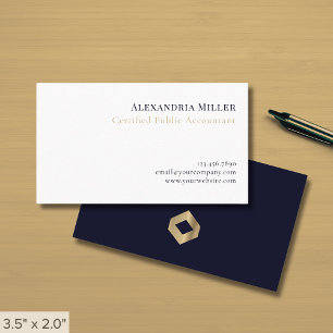 Cartão De Visita Elegante Minimalista Moderno