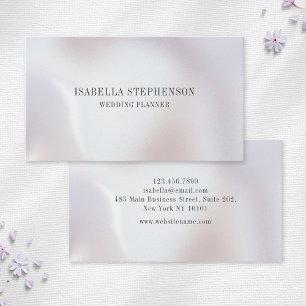 Cartão De Visita Elegante Minimalista Pérola