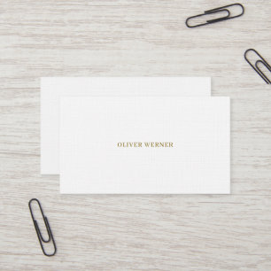 Cartão De Visita Elegante Minimalista Premium Linho Simples
