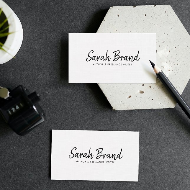 Cartão De Visita Elegante minimalista profissional moderno (Criador carregado)