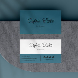 Cartão De Visita Elegante minimalista - Profissional personalizado