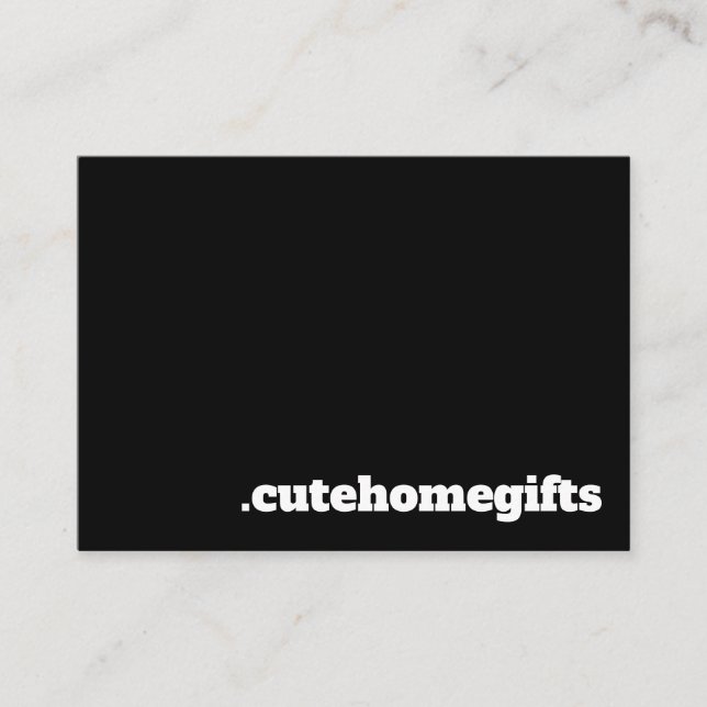 Cartão De Visita Elegante Mínimo Negro (Frente)