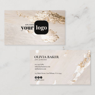 Cartão De Visita Elegante Moderno Clássico Logotipo Personalizado c