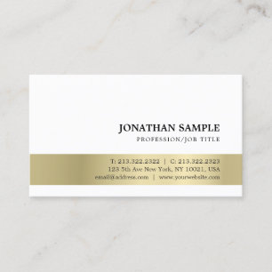 Cartão De Visita Elegante Moderno Criativo Dourado