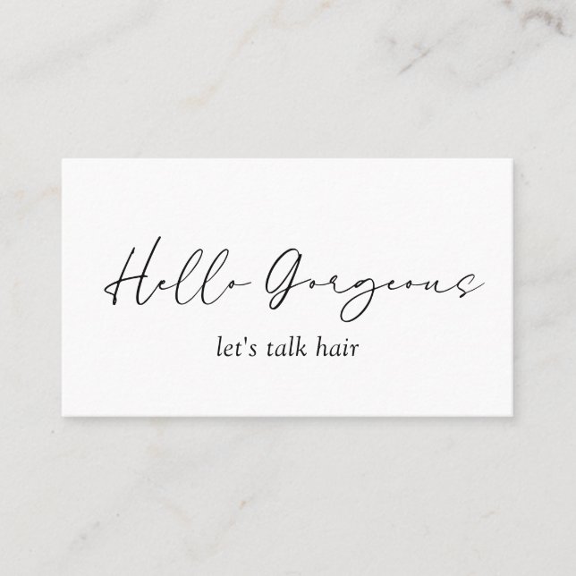 Cartão De Visita Elegante moderno de código QR simples mínimo (Frente)