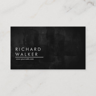 Cartão De Visita Elegante moderno do conselho preto chalkboard