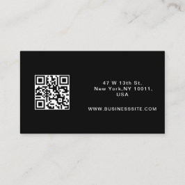 Cartão De Visita Elegante Moderno Logotipo Personalizado Minimalist