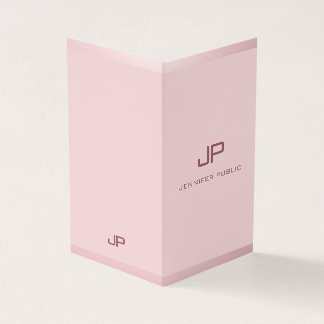 Cartão De Visita Elegante Moderno Profissional Dourado, Monograma, (Exterior)