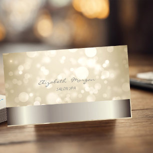 Cartão De Visita Elegante Moderno Sofisticado Bokeh